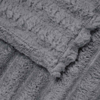 Produktbild för Kastfilt Mörkgrå 150 x 130 cm Fleece