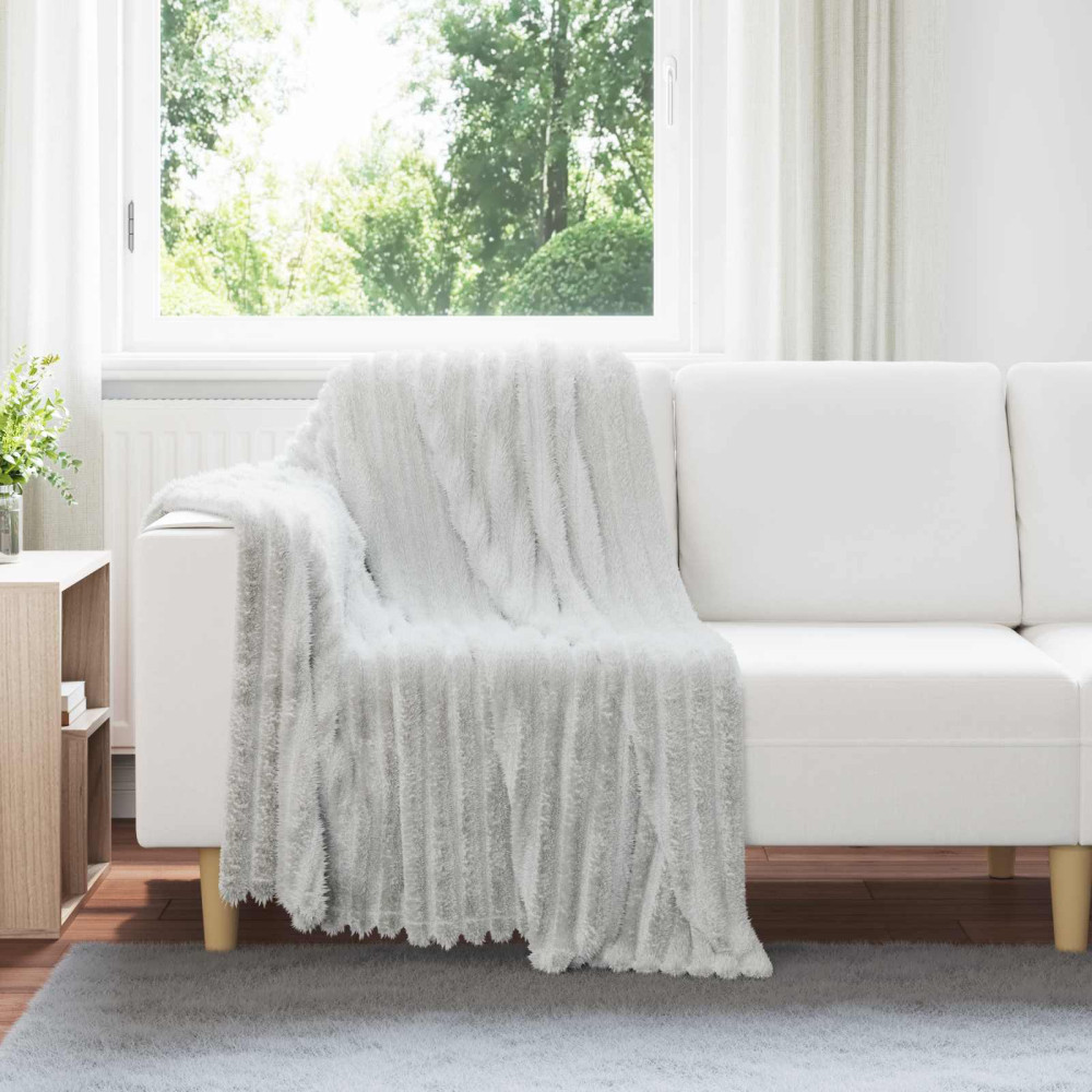 Produktbild för Kastfilt Grå 150 x 130 cm Fleece