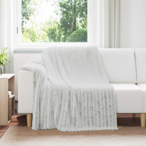 vidaXL Kastfilt Grå 200 x 150 cm Fleece