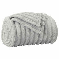 Produktbild för Kastfilt Grå 270 x 240 cm Fleece