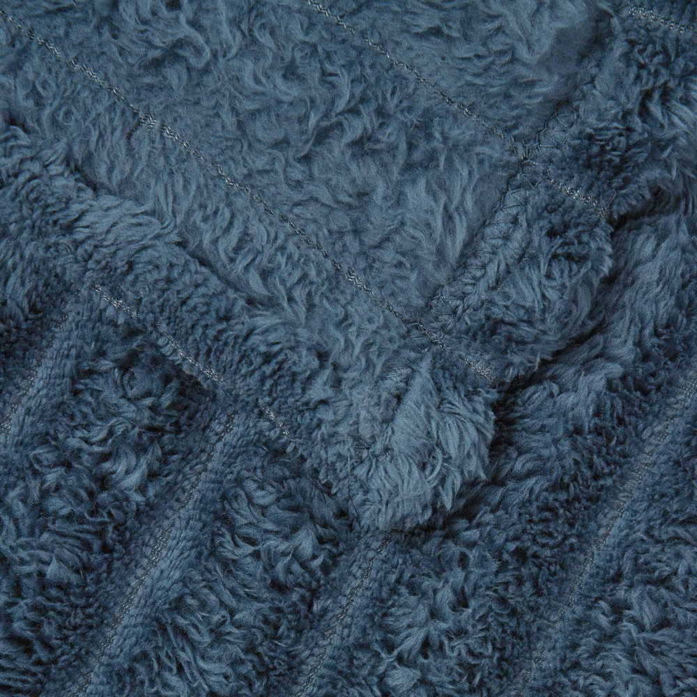 Produktbild för Kastfilt Mörkblå 200 x 150 cm Fleece