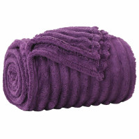 Produktbild för Kastfilt Lila 150 x 130 cm Fleece