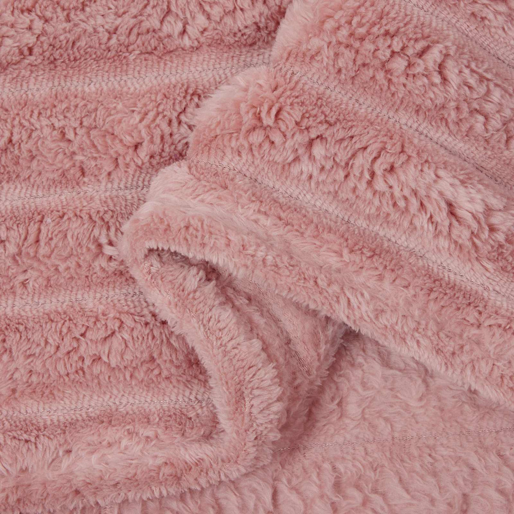 Produktbild för Kastfilt Rosa 270 x 240 cm Fleece