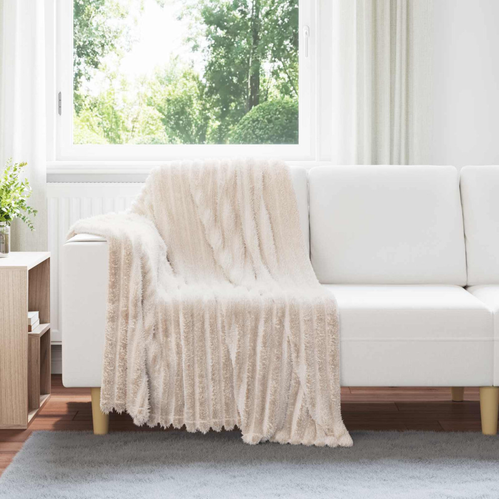 Produktbild för Filtar 6 pcs Beige 150 x 130 cm Fleece