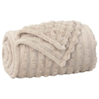 Produktbild för Filtar 6 pcs Beige 270 x 240 cm Fleece