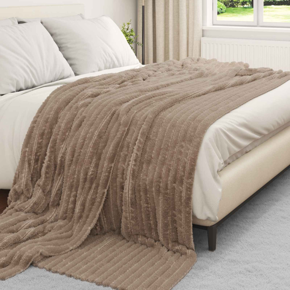Produktbild för Filtar 6 pcs Kamel 240 x 220 cm Fleece