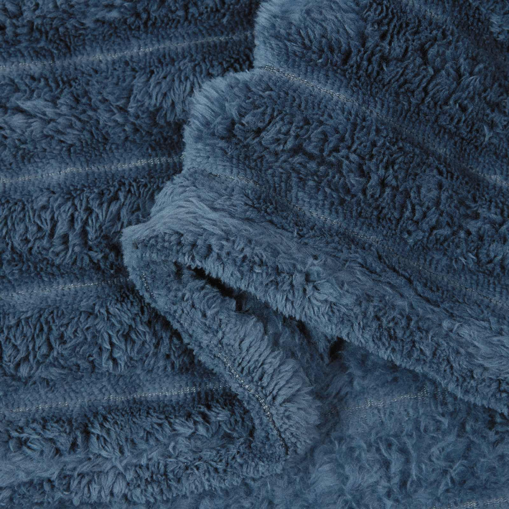 Produktbild för Filtar 6 pcs Mörkblå 240 x 220 cm Fleece