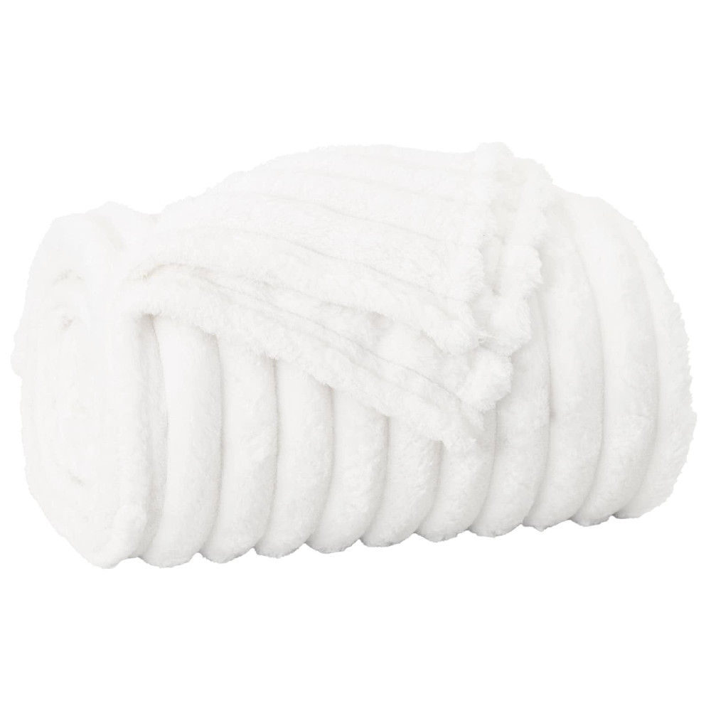 Produktbild för Filtar 6 pcs Vit 240 x 220 cm Fleece