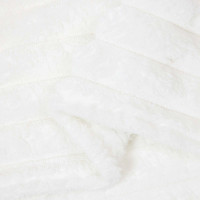 Produktbild för Filtar 6 pcs Vit 240 x 220 cm Fleece