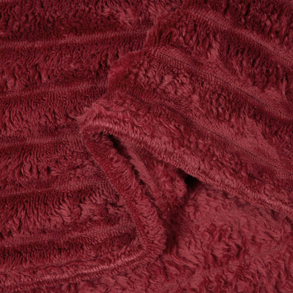 Produktbild för Filtar 6 pcs Bordeaux Röd 270 x 240 cm Fleece