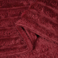 Produktbild för Filtar 6 pcs Bordeaux Röd 270 x 240 cm Fleece