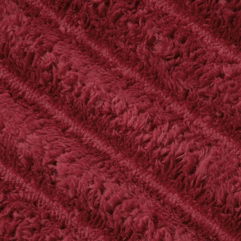 Produktbild för Filtar 6 pcs Bordeaux Röd 270 x 240 cm Fleece