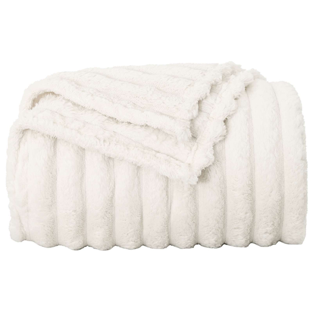 Produktbild för Filtar 6 pcs Kräm 240 x 220 cm Fleece