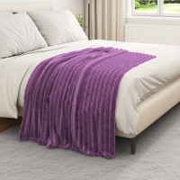 Produktbild för Filtar 6 pcs Lila 150 x 130 cm Fleece