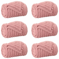 Produktbild för Filtar 6 pcs Rosa 200 x 150 cm Fleece