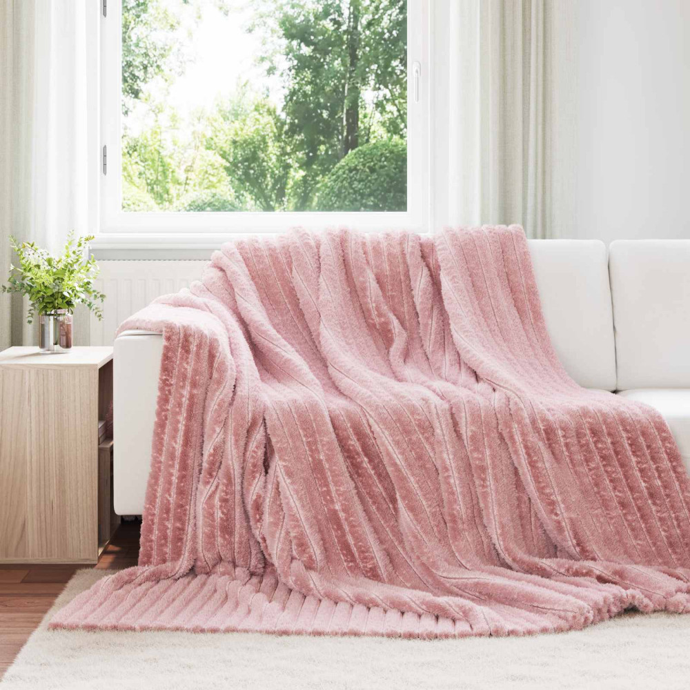 Produktbild för Filtar 6 pcs Rosa 270 x 240 cm Fleece