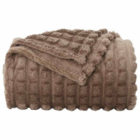 Produktbild för Kastfilt Kamel 240 x 220 cm Fleece
