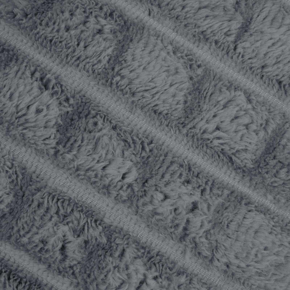 Produktbild för Kastfilt Mörkgrå 240 x 220 cm Fleece