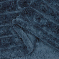 Produktbild för Kastfilt Mörkblå 270 x 240 cm Fleece