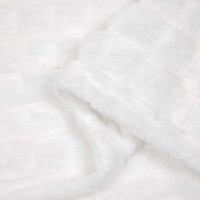 Produktbild för Kastfilt Vit 150 x 130 cm Fleece