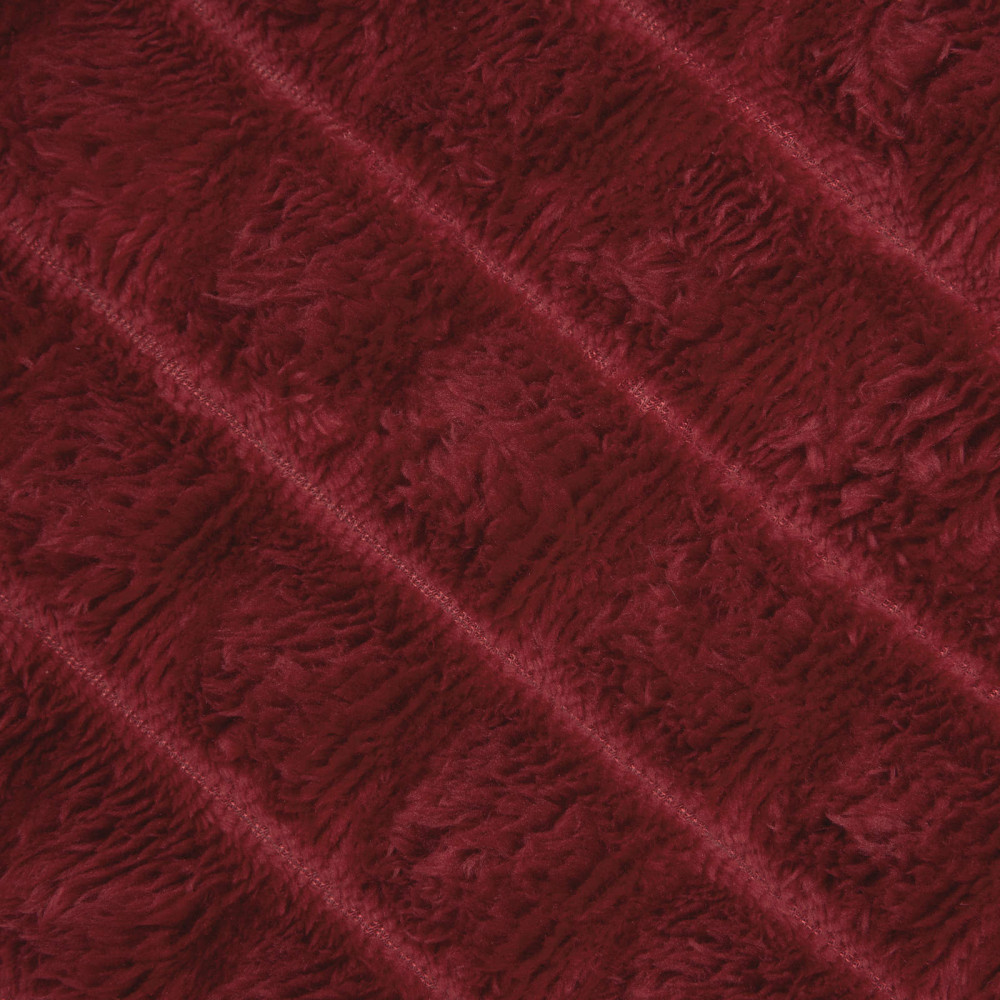 Produktbild för Kastfilt Bordeaux Röd 150 x 130 cm Fleece