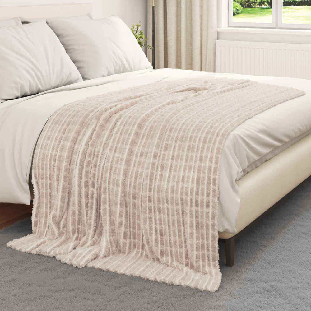 Produktbild för Filtar 6 pcs Beige 200 x 150 cm Fleece
