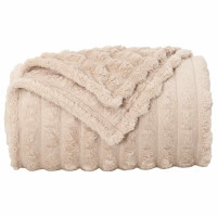 Produktbild för Filtar 6 pcs Beige 200 x 150 cm Fleece