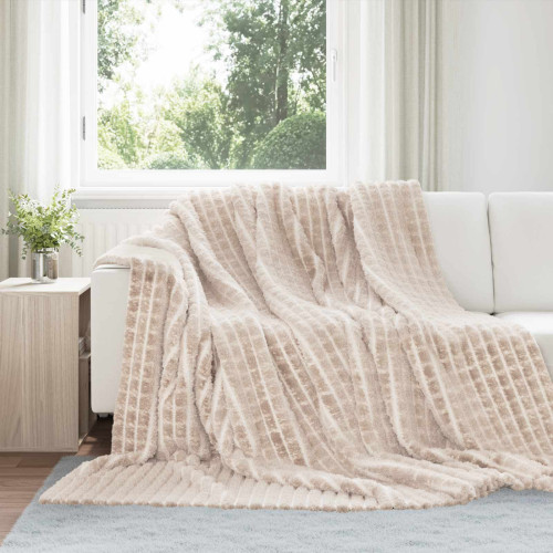 vidaXL Filtar 6 pcs Beige 240 x 220 cm Fleece