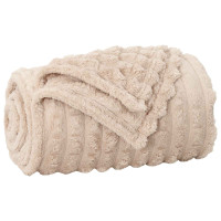 Produktbild för Filtar 6 pcs Beige 270 x 240 cm Fleece