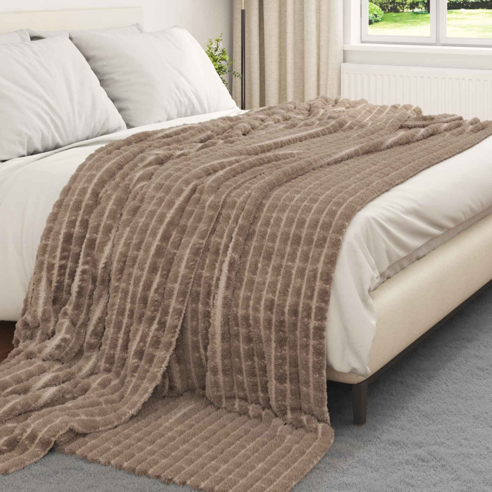 Produktbild för Filtar 6 pcs Kamel 270 x 240 cm Fleece