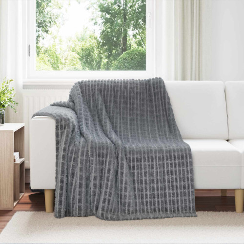 vidaXL Filtar 6 pcs Mörkgrå 200 x 150 cm Fleece