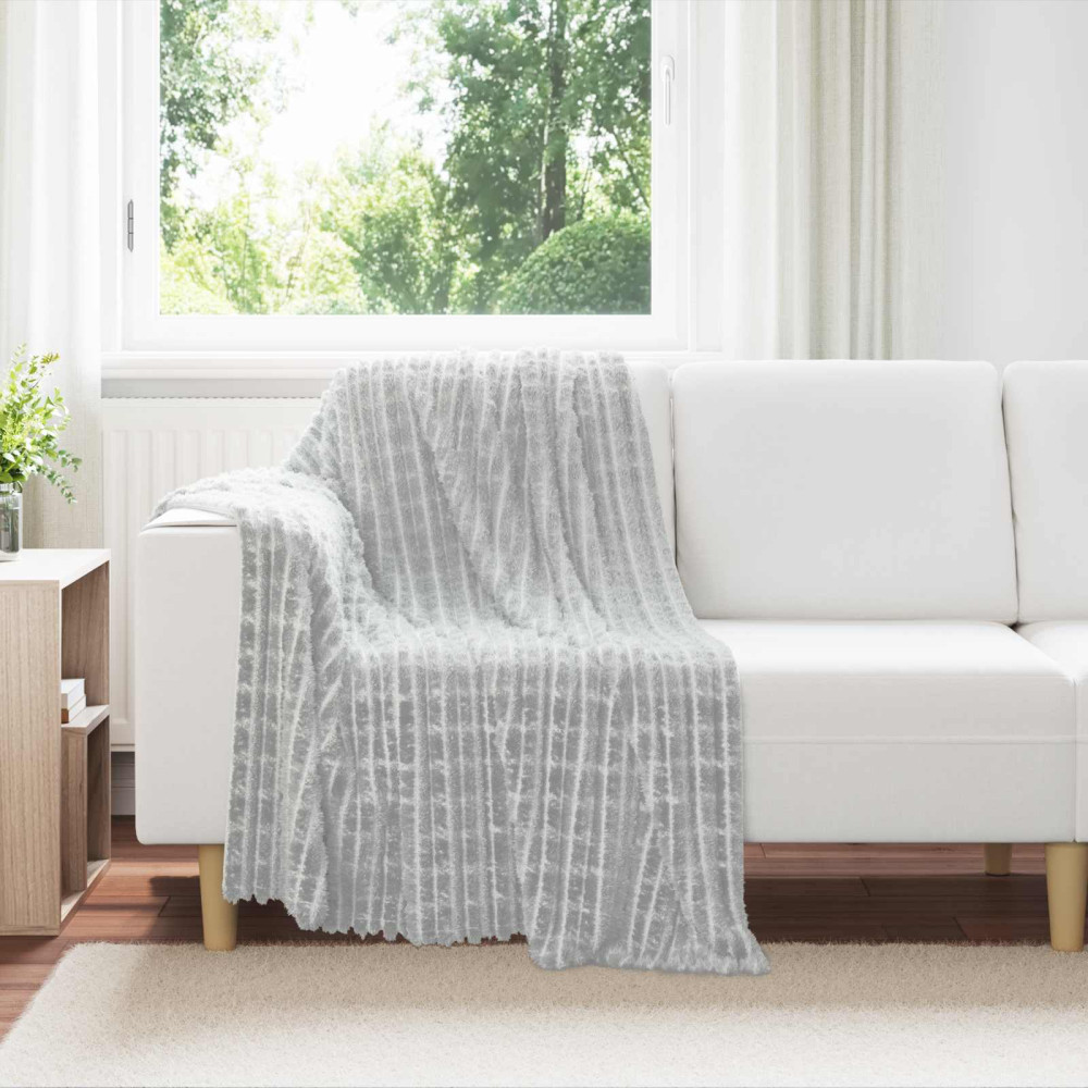 Produktbild för Filtar 6 pcs Grå 150 x 130 cm Fleece