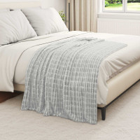 Produktbild för Filtar 6 pcs Grå 150 x 130 cm Fleece