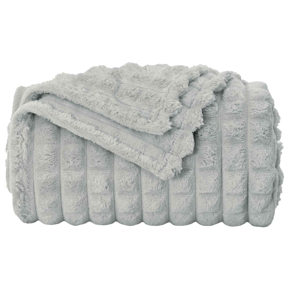 Produktbild för Filtar 6 pcs Grå 150 x 130 cm Fleece