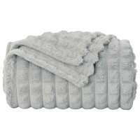 Produktbild för Filtar 6 pcs Grå 150 x 130 cm Fleece