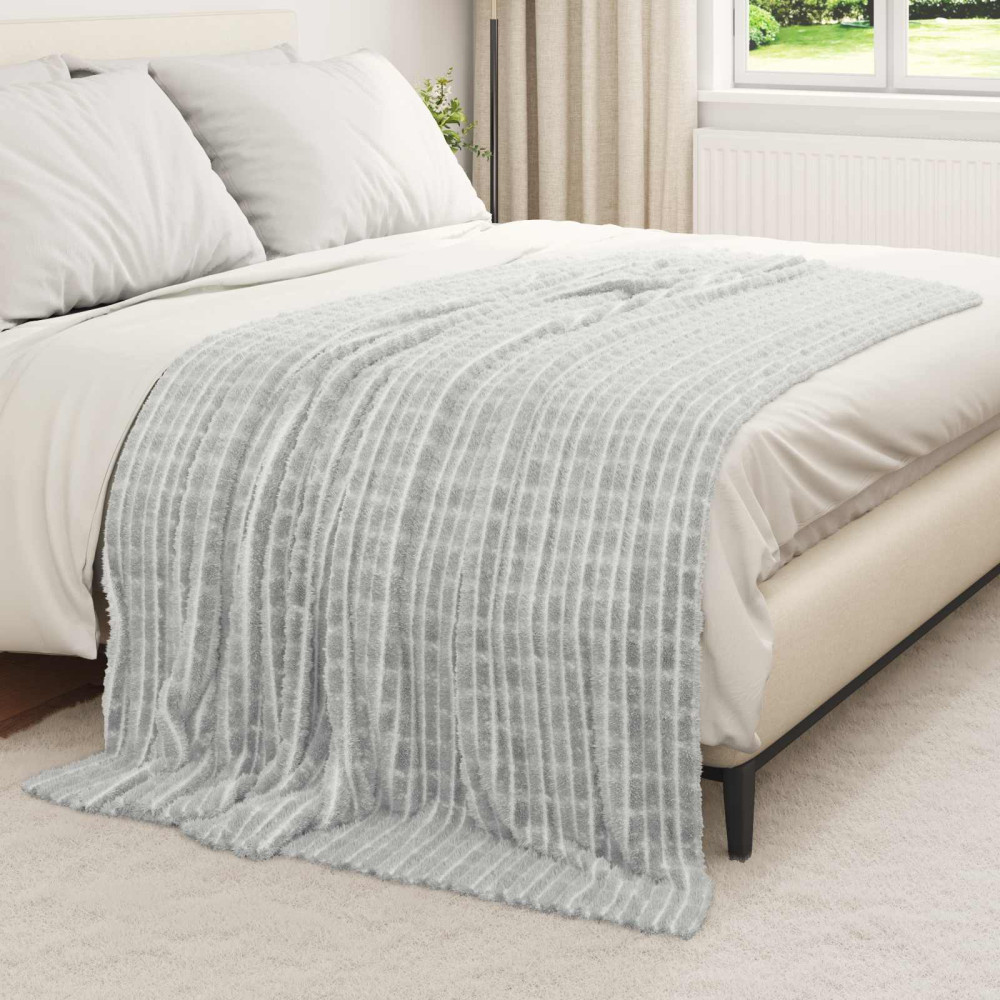 Produktbild för Filtar 6 pcs Grå 200 x 150 cm Fleece