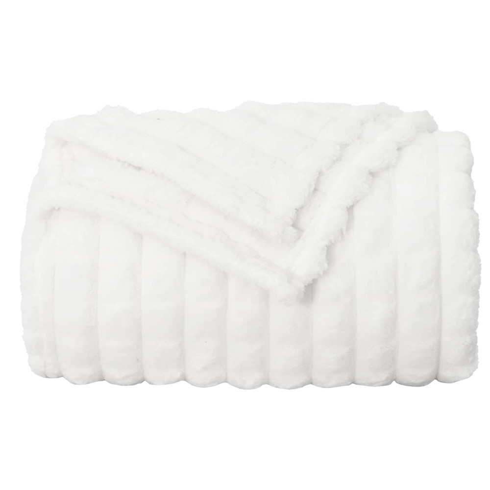 Produktbild för Filtar 6 pcs Vit 150 x 130 cm Fleece