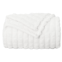 Produktbild för Filtar 6 pcs Vit 150 x 130 cm Fleece