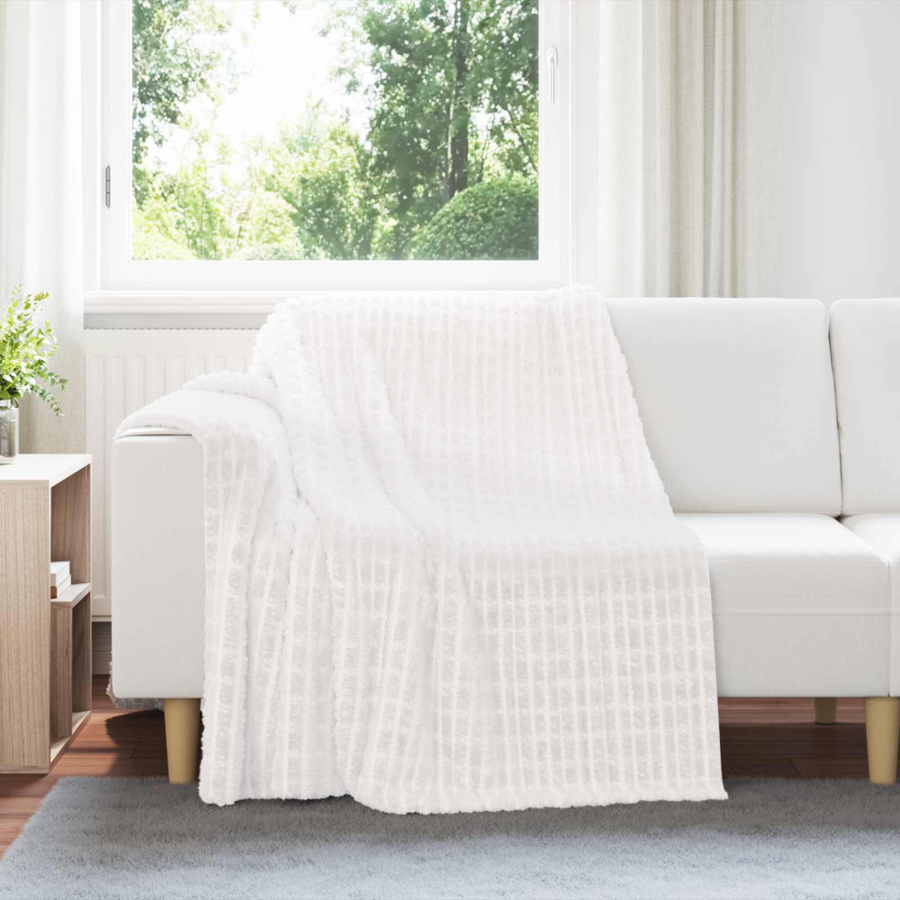 Produktbild för Filtar 6 pcs Vit 200 x 150 cm Fleece