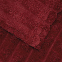 Produktbild för Filtar 6 pcs Bordeaux Röd 200 x 150 cm Fleece