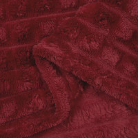 Produktbild för Filtar 6 pcs Bordeaux Röd 270 x 240 cm Fleece