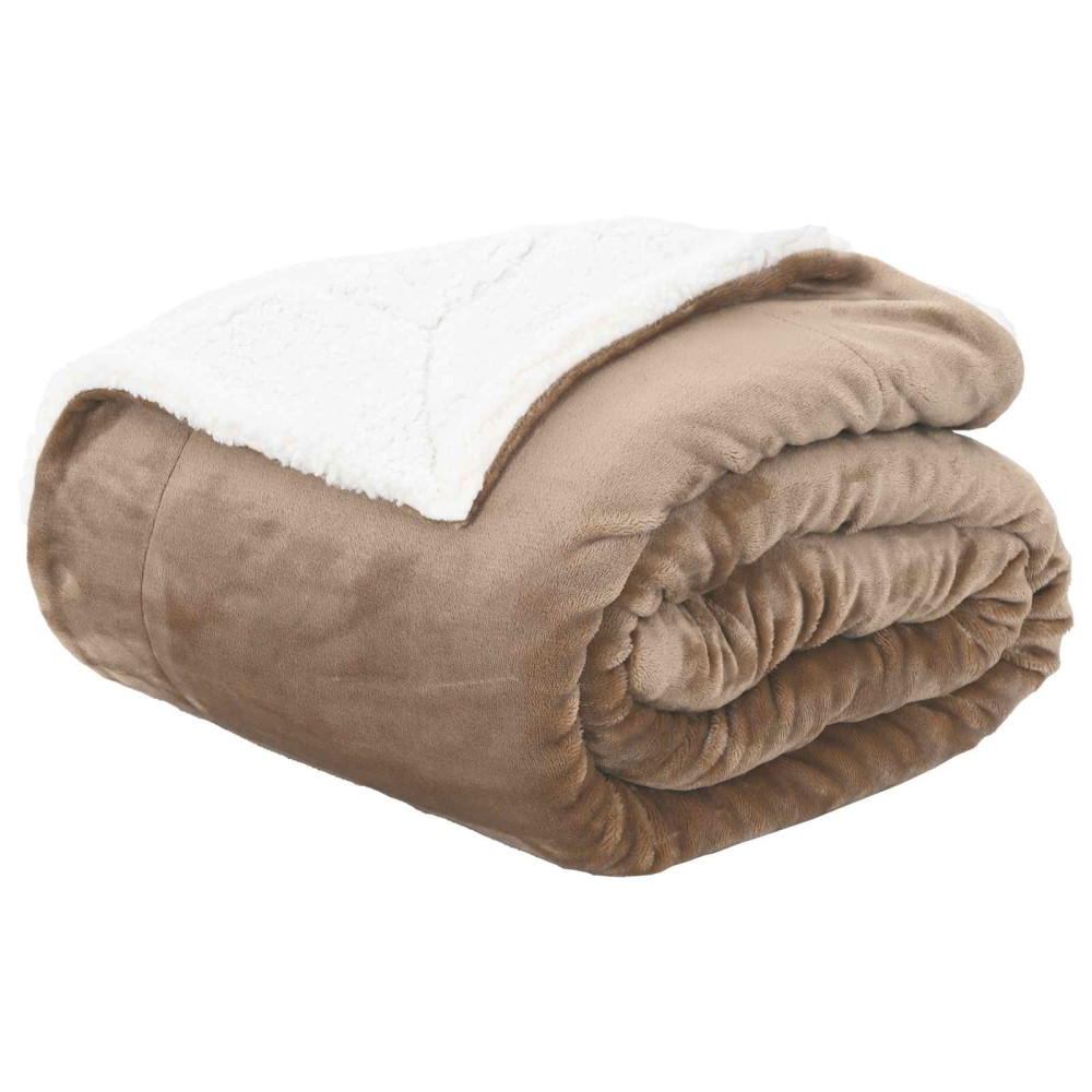 Produktbild för Kastfilt Kamel 150 x 200 cm Fleece