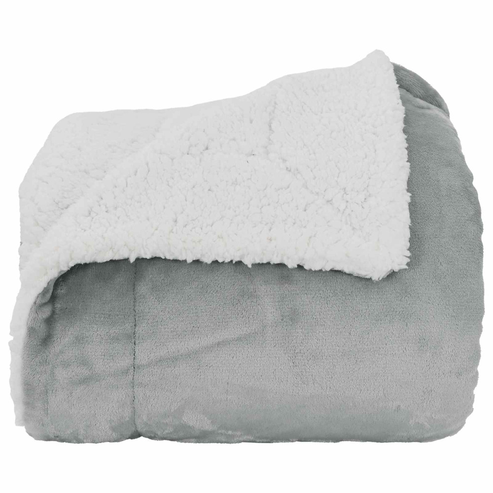 Produktbild för Kastfilt Grå 150 x 200 cm Fleece
