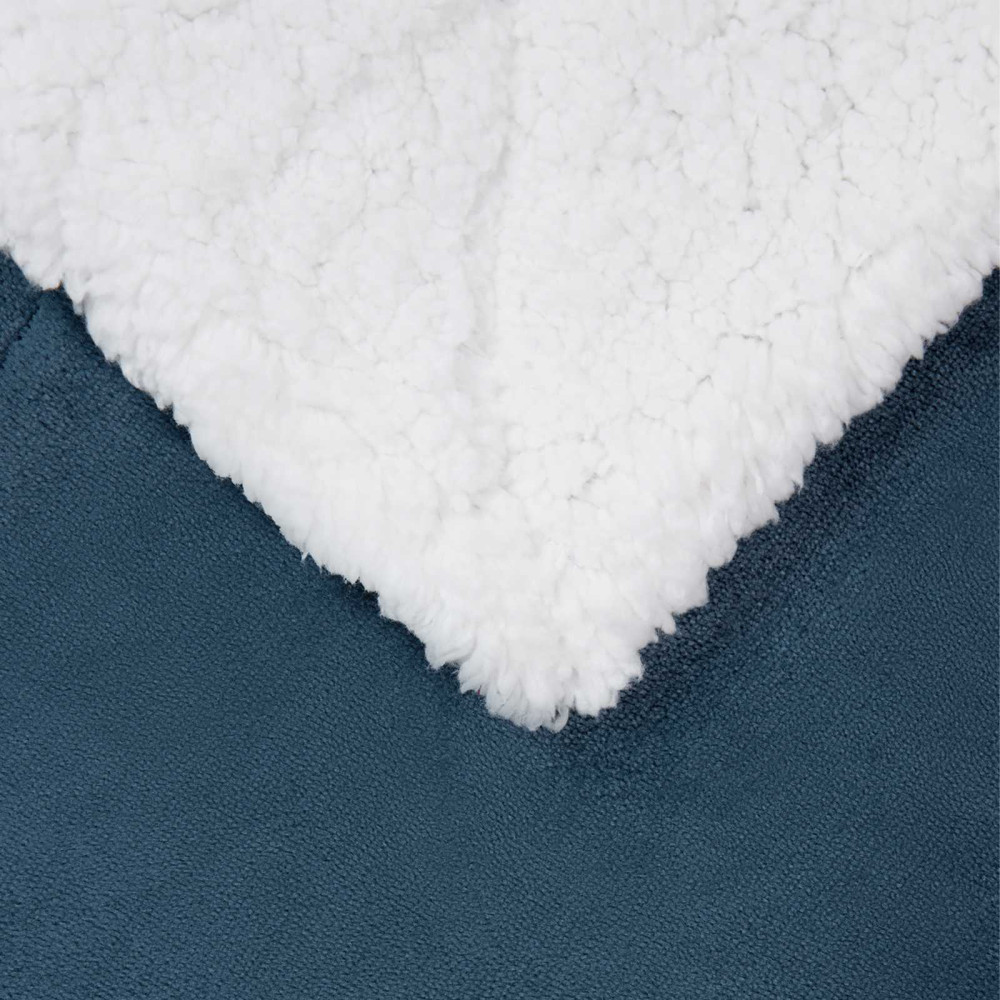 Produktbild för Kastfilt Mörkblå 220 x 240 cm Fleece