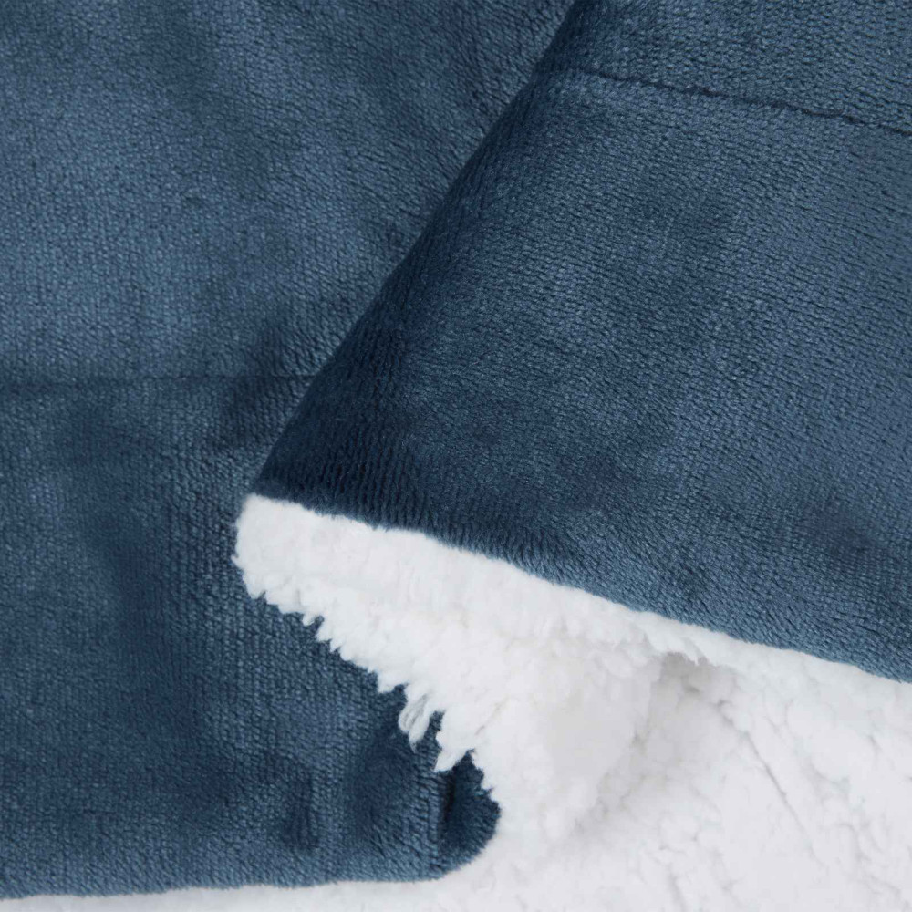 Produktbild för Kastfilt Mörkblå 220 x 240 cm Fleece