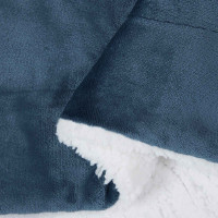 Produktbild för Kastfilt Mörkblå 220 x 240 cm Fleece
