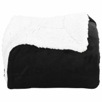 Produktbild för Kastfilt Svart 130 x 150 cm Fleece