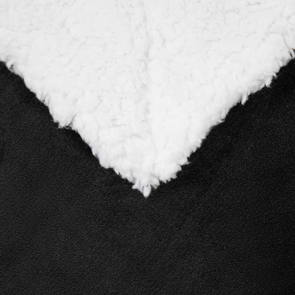 Produktbild för Kastfilt Svart 240 x 270 cm Fleece