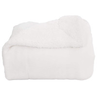 Produktbild för Kastfilt Vit 150 x 200 cm Fleece