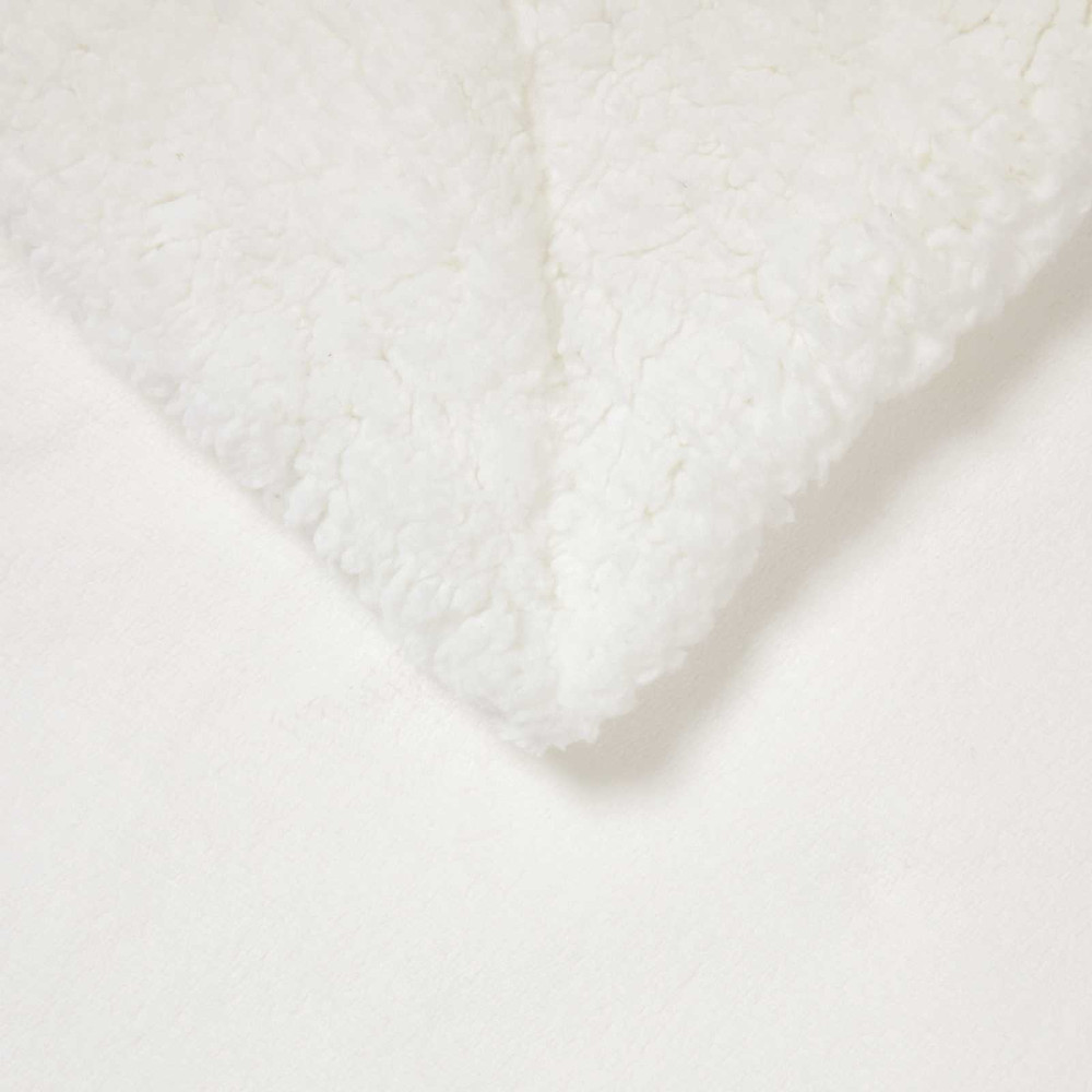Produktbild för Kastfilt Vit 150 x 200 cm Fleece